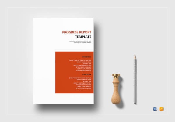 progress report template2