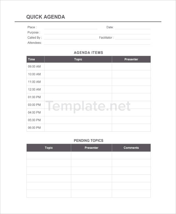 49+ Agenda Templates and Examples
