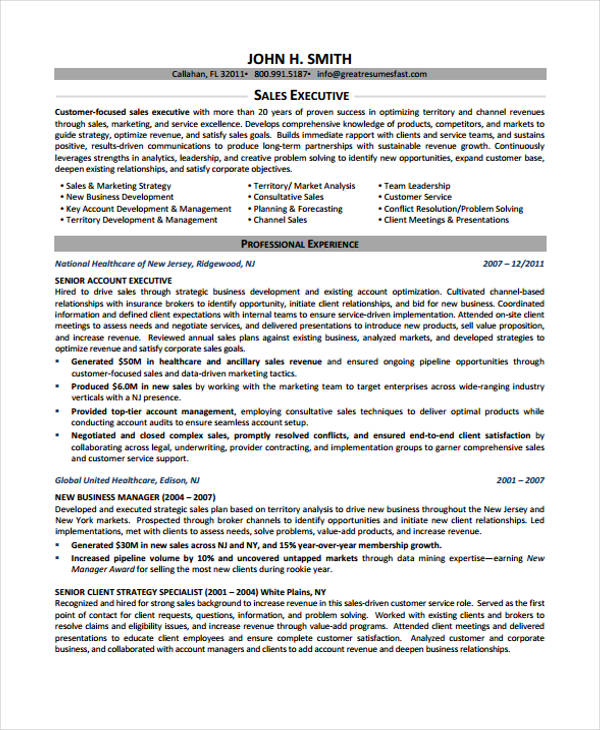 33+ Executive Curriculum Vitae Templates - PDF,DOC