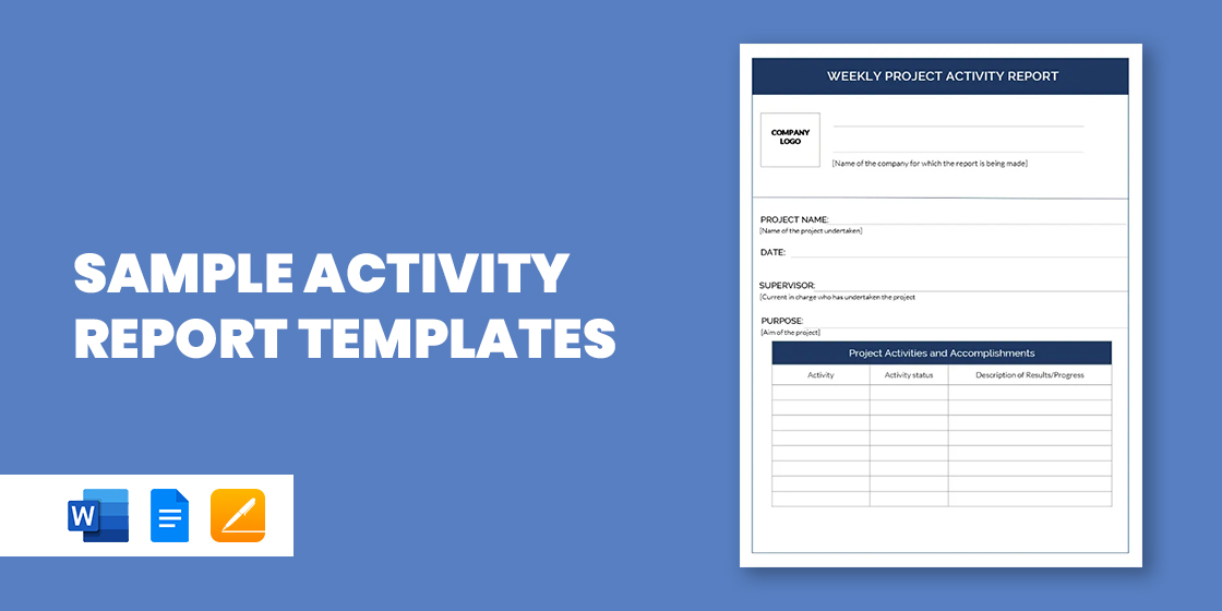 34 Activity Report Templates Free Sample Example Format Download