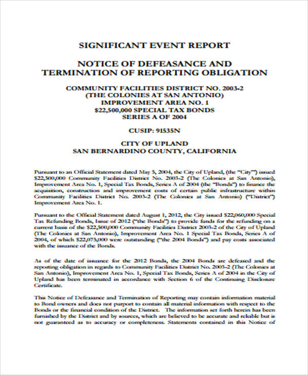 22 Event Report Templates PDF Word Docs Pages