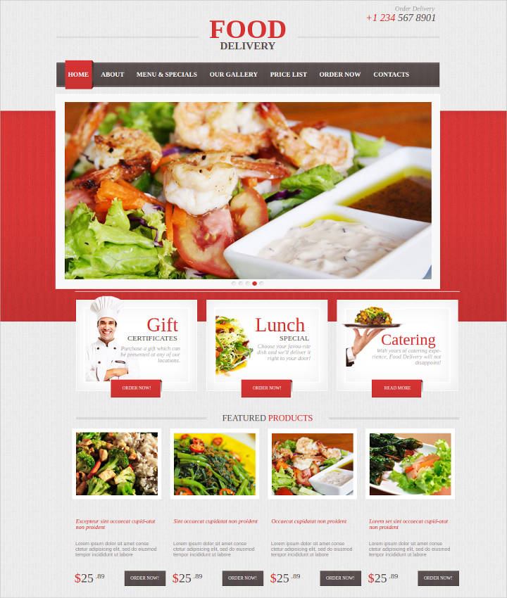 16 Online Food Ordering Delivery Website Templates Free Premium Templates