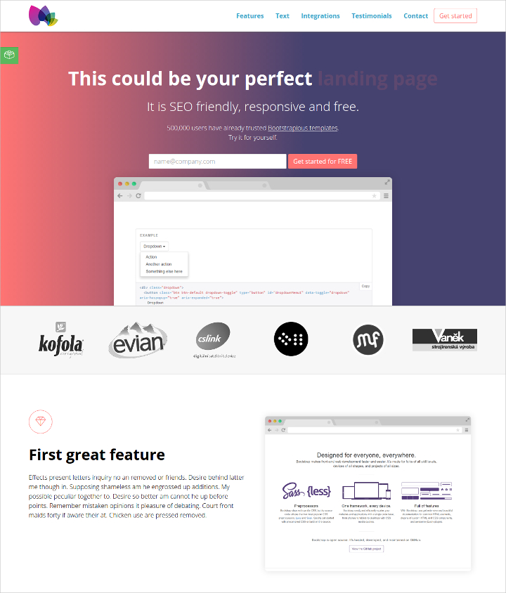 startup template