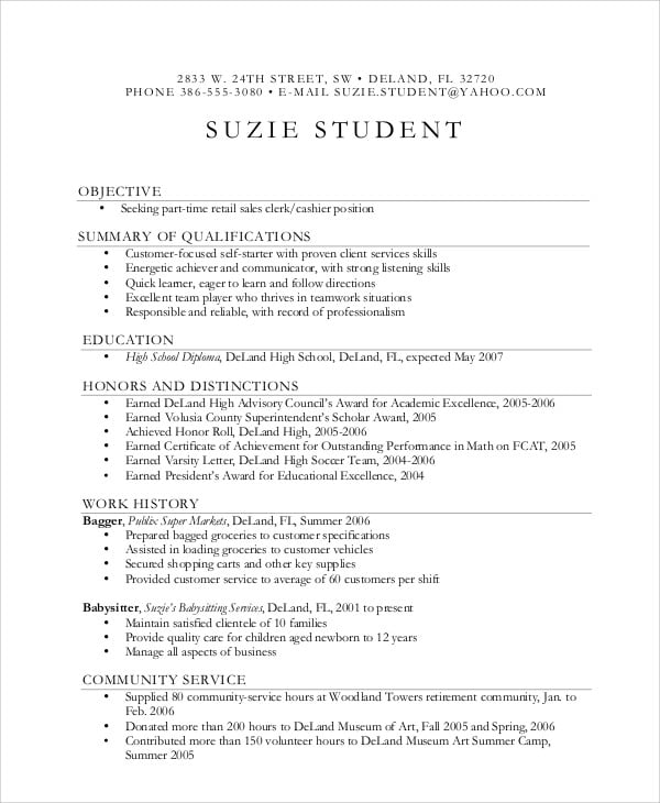 15  teenage resume templates