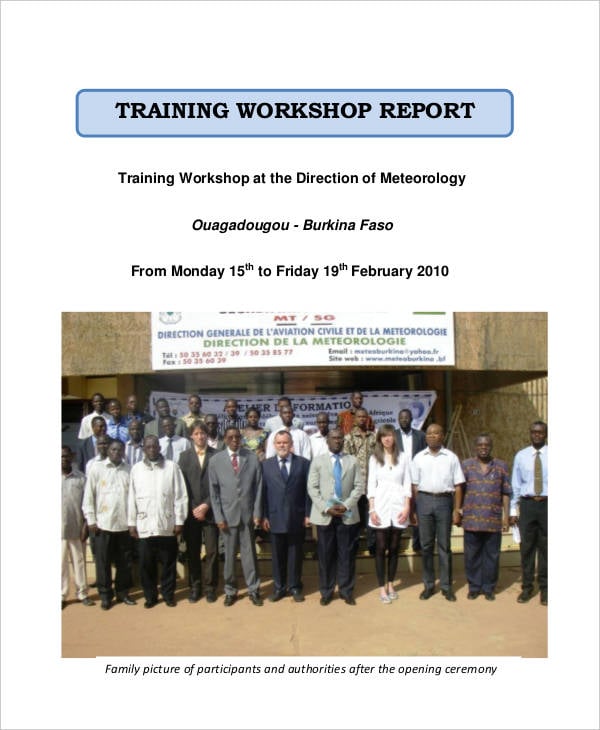 training workshop report
