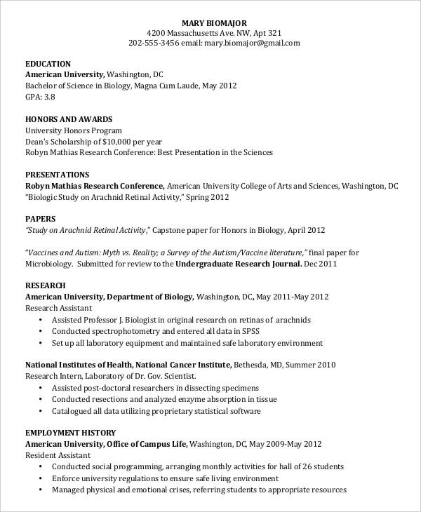 33+ Curriculum Vitae Templates - PDF, DOC