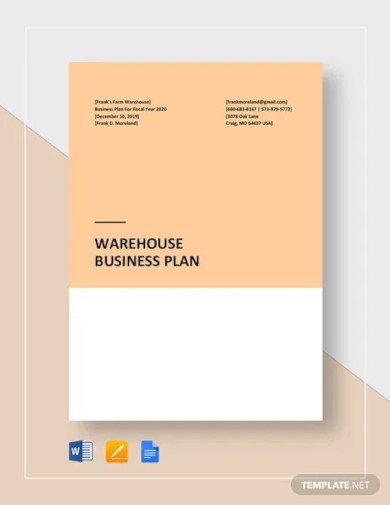 warehouse-business-plan-template
