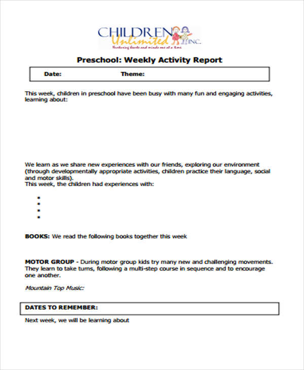34+ Activity Report Templates - Free Sample, Example Format Download