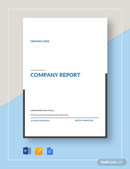 company report