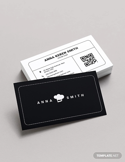 creative chef business card