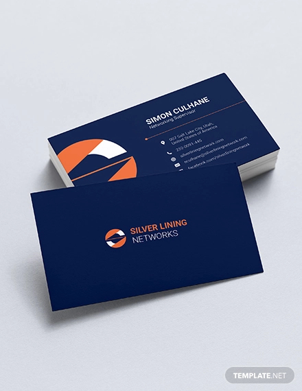 33 Information Technology Business Card Templates In Word