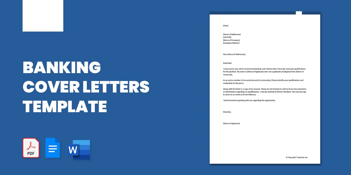 banking cover letters – word pdf