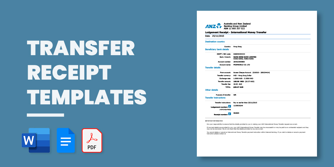 Receipt Template in PDF - Free Download - Wise