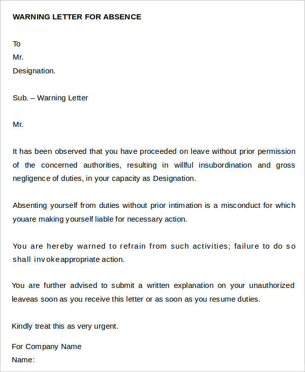 Sample Warning Letter To Employee For Insubordination from images.template.net