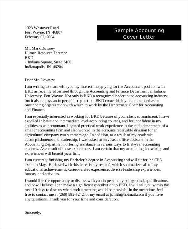 11+ Email Cover Letter Templates - Sample, Example | Free ...