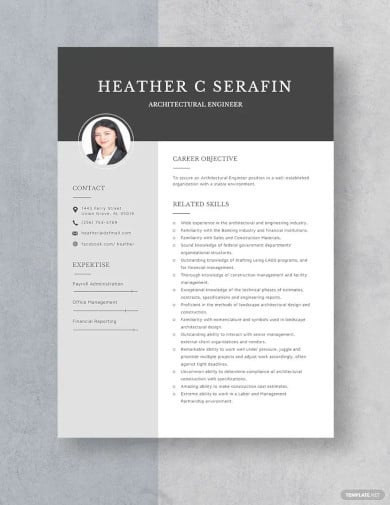 architectural engineer resume template