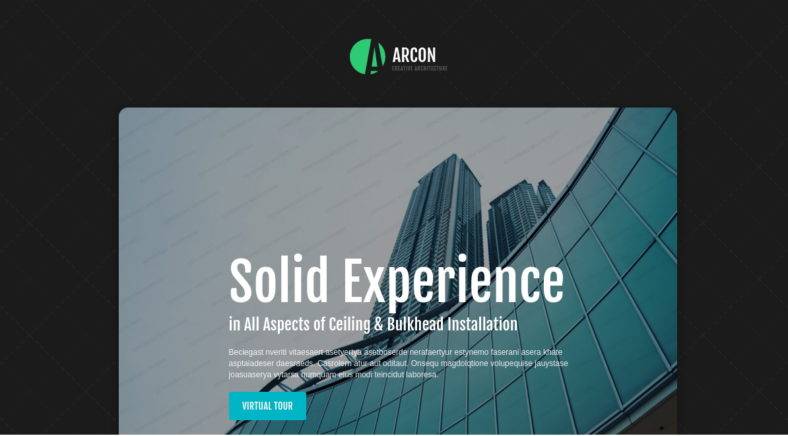 architecture responsive landing page 788x