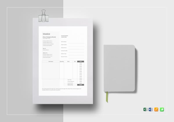 bakery invoice template