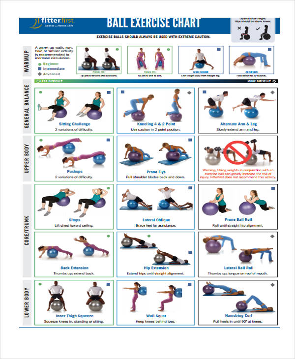 Exercise Chart Templates - 9+ Free Sample, Example Format Download