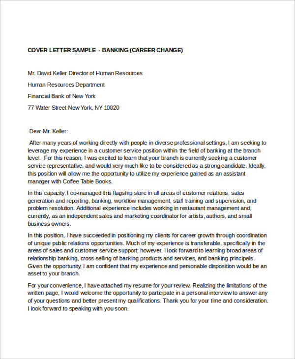 Career Change Cover Letters 7 Free Word Pdf Format Download Free Premium Templates