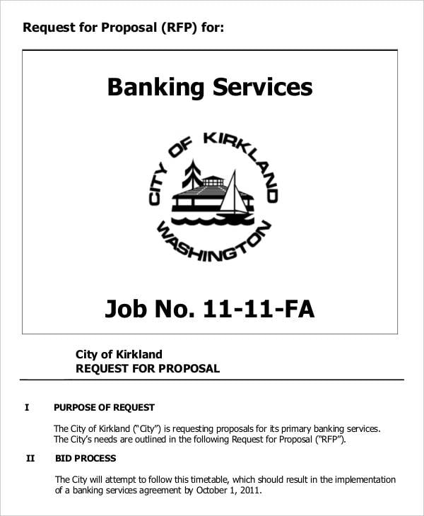 banking services proposal