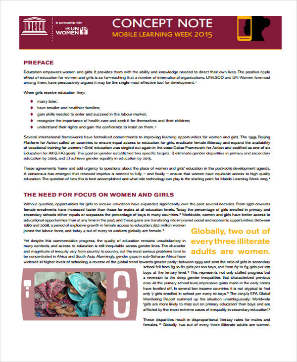 components of a research concept note