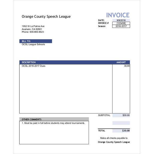 basic invoice template