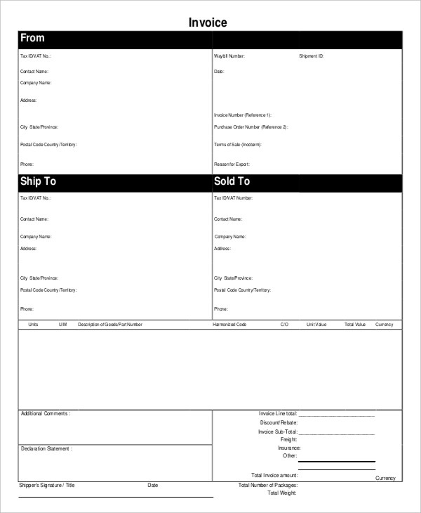 basic invoice