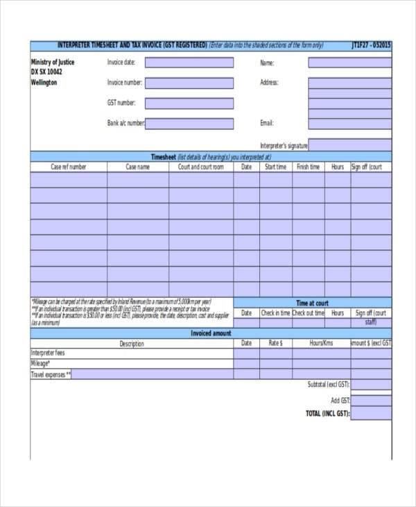free invoice template excel 2003
