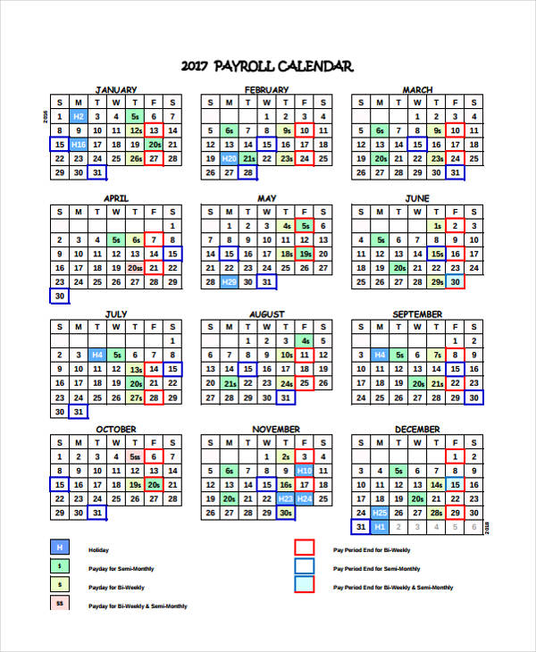 7-payroll-calendar-templates-sample-example