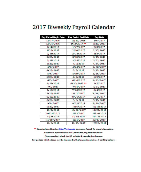 biweekly payroll