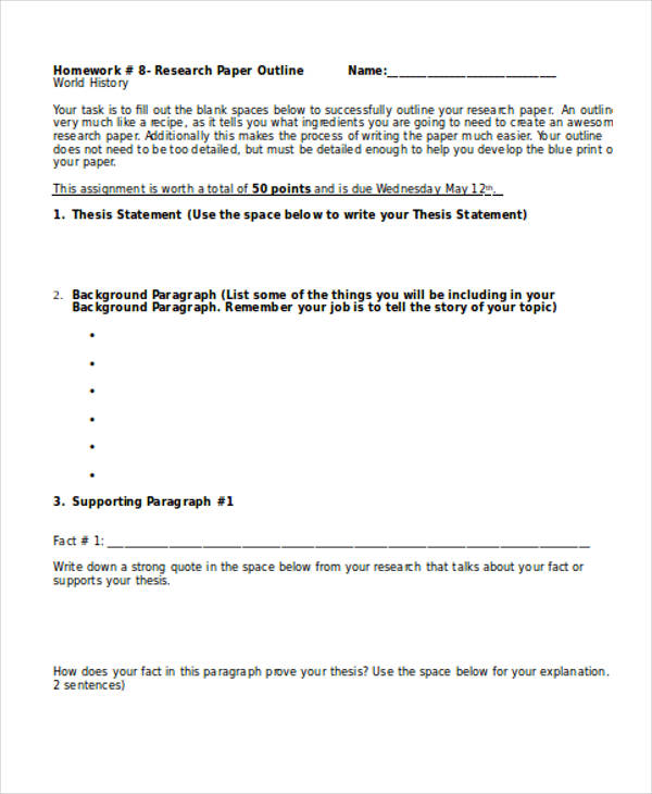 44+ Outline Templates in Word