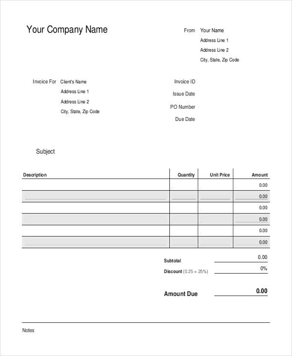 6 Work Receipt Templates Free Sample Example Format Download