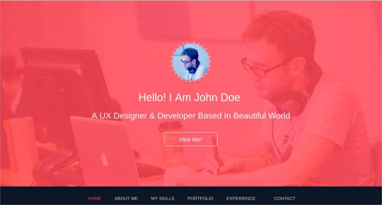 bootstrap one page 788x423