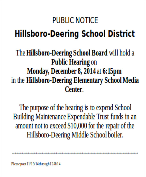 Maintenance Notice Templates 8+ Free Word, PDF Format Download