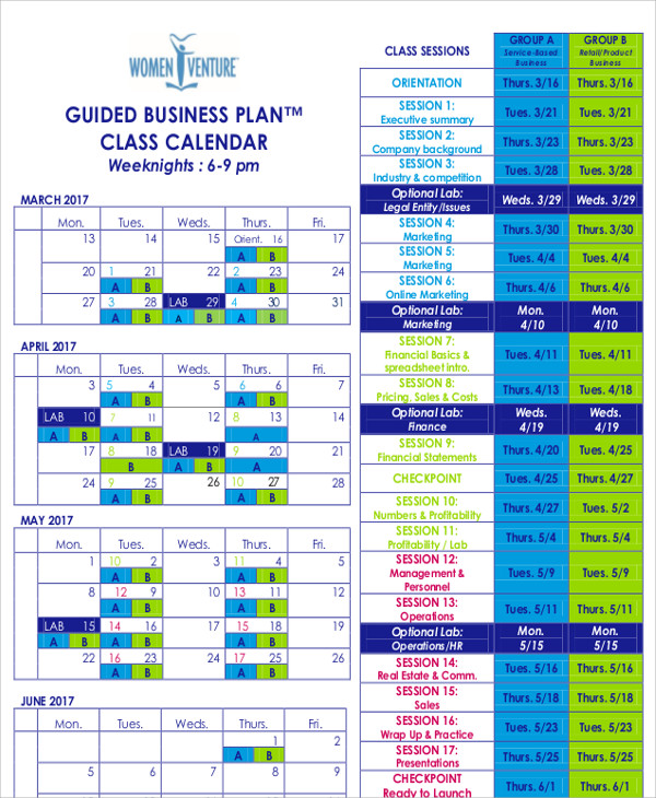 23+ Business Calendar Templates - Word, PDF