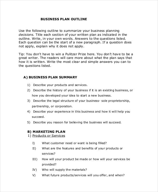 business plan outline2