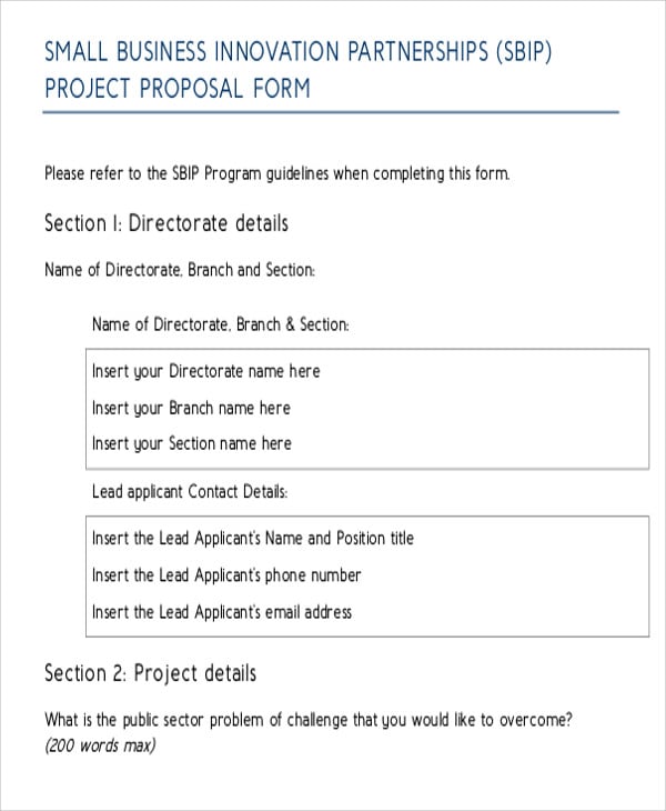 business project proposal