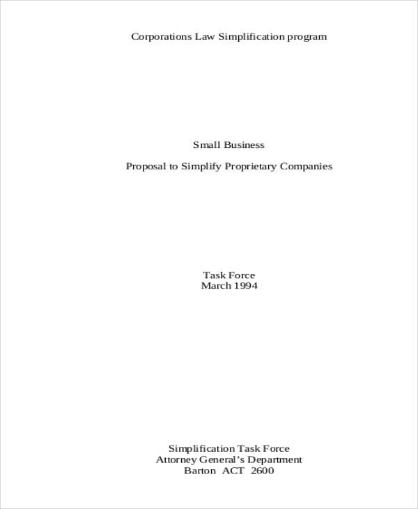 business proposal sample