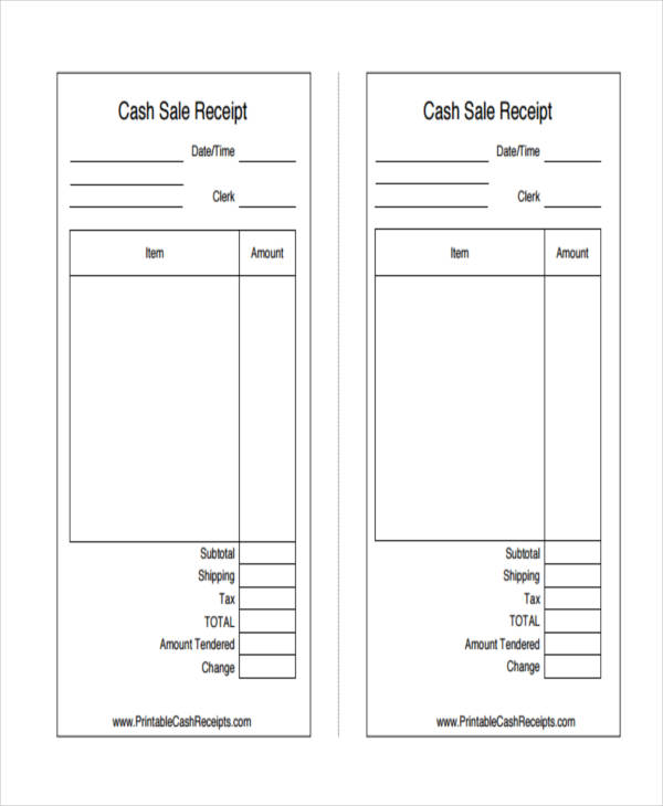 45 printable receipt templates free premium templates