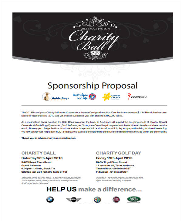 charity sponsorship