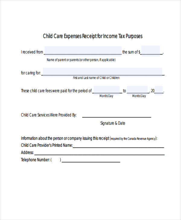 Expense Receipt Templates 8+ Free Sample, Example Format Download