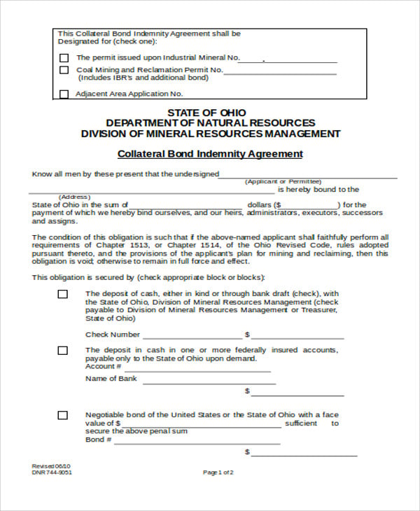9+ Collateral Agreement Templates Word, PDF