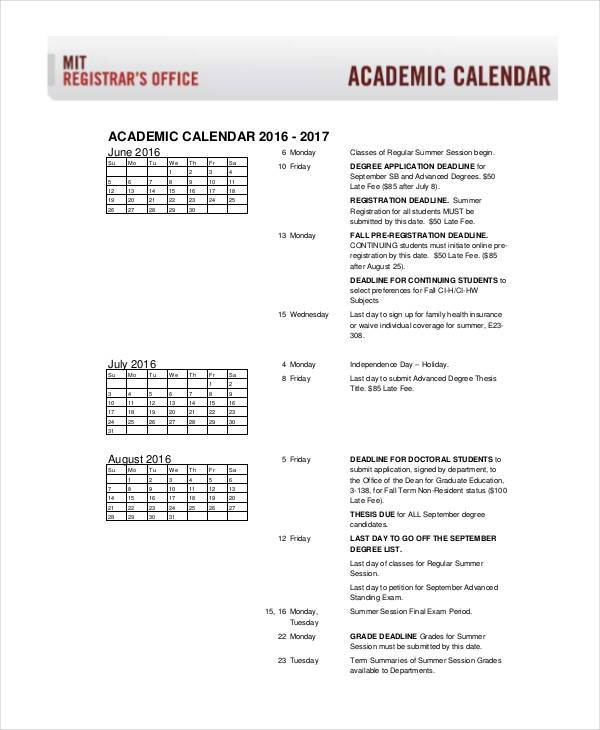 48 calendar templates free premium templates
