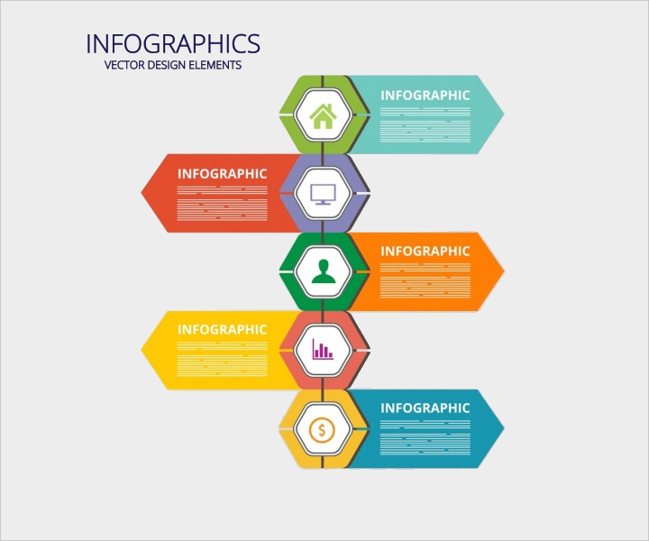 modelli di infografica psd download gratuito