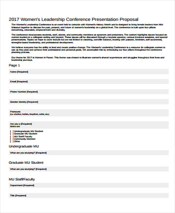 conference presentation proposal template