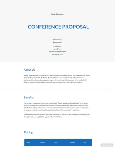 conference proposal template