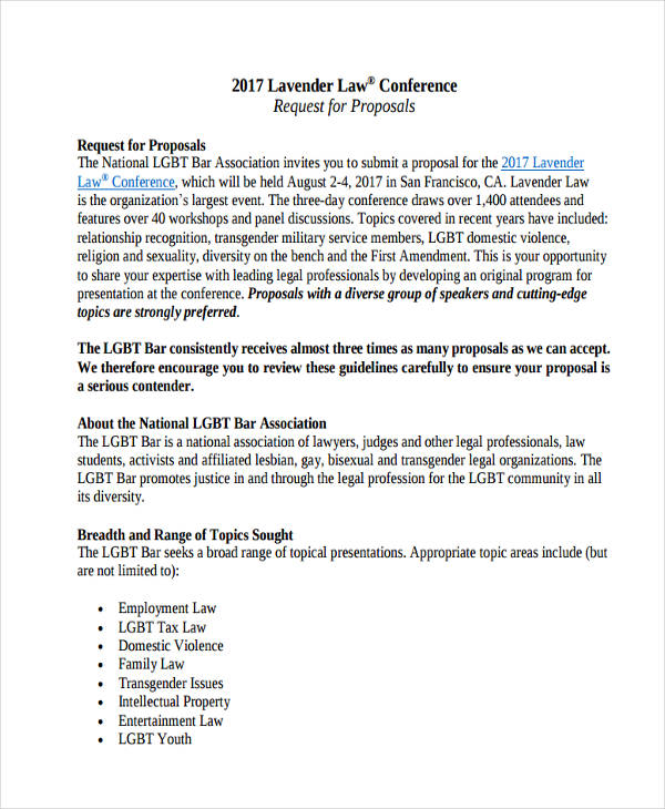 Conference Proposal Templates 9  Free Word PDF Format Download