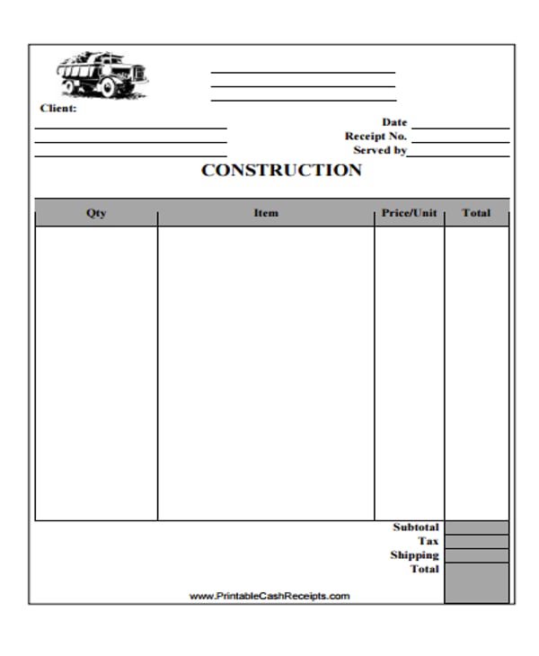 8-work-receipt-templates-word-pdf
