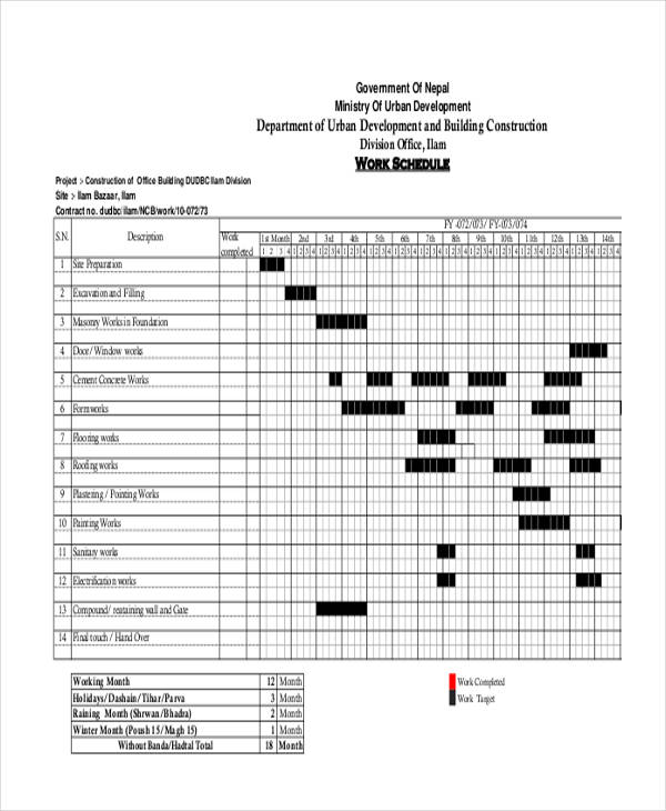 41+ Schedule Templates